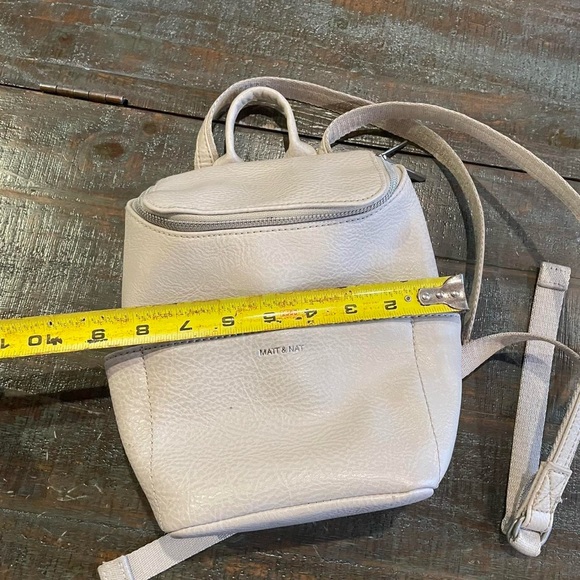 Matt & Nat Off-White Mini Backpack main image 4